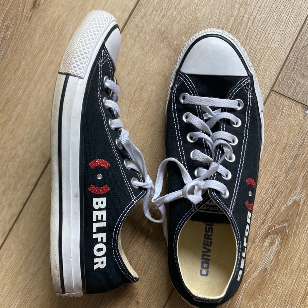 Converse Unisex All Star M9166 Black Belfor Shoes Sneakers Size M 7.5 W …